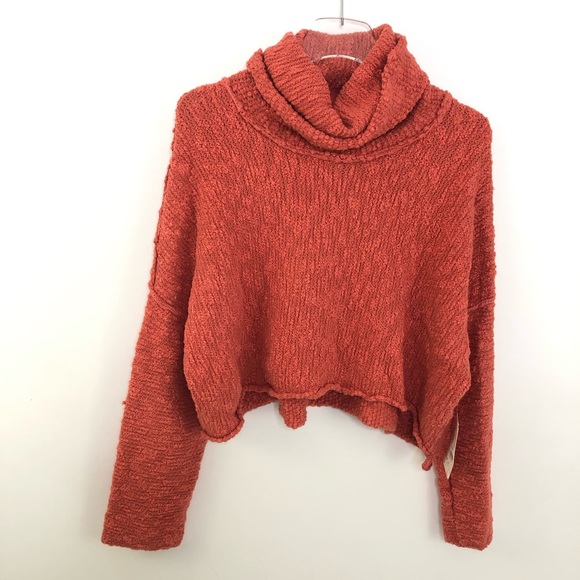 Free People Sweaters - NWT Free People Big Easy Cowl Coral XS